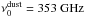 Mathematical equation: \hbox{$\nudo=353~{\rm GHz}$}