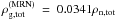 Mathematical equation: \hbox{$\rho_{\mathrm{g,tot}}^{(\trm{MRN})}~=~0.0341 \rho_{\mathrm{n,tot}}$}