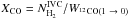 Mathematical equation: \hbox{$X_{\mathrm{CO}} = {N_{\mathrm{H}_2}^\mathrm{IVC}}/{W_{^{12}\mathrm{CO}(1~\rightarrow~0)}}$}