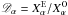 Mathematical equation: \hbox{$\mathscr{D}_\alpha= X_\alpha^{\rm E}/X_\alpha^{\rm O}$}