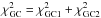 Mathematical equation: \hbox{$\chi^2_{\rm GC}=\chi^2_{\rm GC1}+\chi^2_{\rm GC2}$}