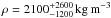 Mathematical equation: \hbox{$\rho=2100_{-1200}^{+2600}\,\mathrm{kg\,m^{-3}}$}