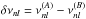 Mathematical equation: \hbox{$\delta\nu_{nl} = \nu_{nl}^{(A)} -\nu_{nl}^{(B)}$}