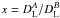 Mathematical equation: \hbox{$x = D_{\rm L}^A/D_{\rm L}^B$}