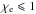 Mathematical equation: \hbox{$\chi_{\rm e}\leqslant1$}