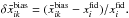Mathematical equation: \hbox{$\delta \bar x_{ik}^{\text{bias}}=(\bar x_{ik}^{\text{bias}}-x_{i}^{\text{fid}})/x_{i}^{\text{fid}}.$}