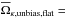 Mathematical equation: \hbox{$\overline\Omega_{\kappa,\text{unbias,flat}}=$}
