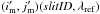 Mathematical equation: \hbox{$(i_{\rm m}',j_{\rm m}')(\mathit{slitID}, \lambda_{\rm ref})$}