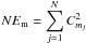 Mathematical equation: \hbox{$NE_{\rm m}=\displaystyle\sum_{j=1}^{N}C_{m_j}^2$}