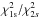 Mathematical equation: \hbox{$\chi^{2}_{\rm 1s}/\chi^{2}_{2s}$}