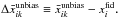Mathematical equation: \hbox{$\Delta \bar x_{ik}^{\text{unbias}}\equiv \bar x_{ik}^{\text{unbias}}-x_{i}^{\text{fid}}.$}