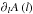 Mathematical equation: \hbox{$\partial_l A\left(l\right)$}