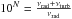 Mathematical equation: \hbox{$10^{N}= {\nu_{\rm rad}+{\nu_{\rm turb}} \over{ \nu_{\rm rad}}}$}
