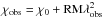 Mathematical equation: \hbox{$\chi_{\rm obs}=\chi_{0} + \rm RM\lambda^{2}_{\rm obs}$}