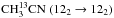 \hbox{$\rm CH_3^{13}CN~(12_2\rightarrow12_2)$}