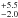 \hbox{$^{+5.5}_{-2.0}$}