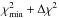 \hbox{$\chi^2_{\rm min}+\Delta\chi^2$}