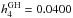 \hbox{$h_4^{\rm GH}=0.0400$}