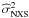 \hbox{$\widehat{\sigma}^2_{\rm NXS}$}