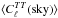 Mathematical equation: \hbox{$\langle C^{TT}_\ell(\mbox{sky})\rangle$}