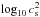 Mathematical equation: \hbox{$\log_{10} c_{\rm s}^2$}