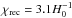 Mathematical equation: \hbox{$\chi_\mathrm{rec}=3.1H_0^{-1}$}