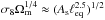Mathematical equation: \hbox{$\sigma_8 \Omm^{1/4} \approx (\As \ell_{\rm eq}^{2.5})^{1/2}$}