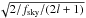 Mathematical equation: \hbox{$\sqrt{2/f_{\rm sky}/(2l+1)}$}