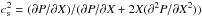 Mathematical equation: \hbox{$c_{\rm s} ^2=(\partial P/\partial X)/(\partial P/\partial X+2 X (\partial^2 P/\partial X^2))$}