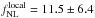 Mathematical equation: \hbox{$f_{\rm NL}^{\rm local}=11.5 \pm 6.4$}