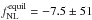Mathematical equation: \hbox{$f_{\rm NL}^{\rm equil}=-7.5 \pm 51$}