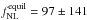 Mathematical equation: \hbox{$f_{\rm NL}^{\rm equil} = 97 \pm 141$}