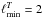 Mathematical equation: \hbox{$\ell_{\rm min}^T=2$}