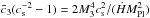 Mathematical equation: \hbox{${\tilde c}_3 (c_{\rm s}^{-2}-1)=2 M_3^4 c_{\rm s}^2 /(\dot{H} M_{\rm Pl}^2)$}