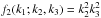 Mathematical equation: \hbox{$f_2(k_1;k_2,k_3) = k_2^2k_3^2$}