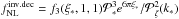 Mathematical equation: \hbox{$f_{\rm NL}^{\mathrm{inv.dec}} = f_3(\xi_*,1,1) \mathcal{P}_*^3 e^{6\pi\xi_*}/ \mathcal{P}_{\mathcal{\zeta}}^2(k_*)$}