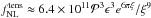 Mathematical equation: \hbox{$f_{\rm NL}^{\rm tens} \approx 6.4 \times 10^{11} {\cal P}^3 \epsilon^3 e^{6\pi\xi} / \xi^9$}