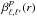 Mathematical equation: \hbox{$\beta^p_{\ell,\ell'}(r)$}