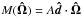 Mathematical equation: \hbox{$M(\vec{\hat{\Omega}}) = A\vec{\hat{d}}\cdot\vec{\hat{\Omega}}$}