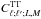 Mathematical equation: \hbox{$C_{\ell; \ell'; L, M}^{\rm TT}$}