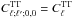 Mathematical equation: \hbox{$C_{\ell; \ell'; 0, 0}^{\rm TT}=C_\ell^{\rm TT}$}