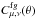 Mathematical equation: \hbox{$C^{\mathrm fg}_{\mu,\nu}(\theta)$}