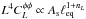 Mathematical equation: \hbox{$L^4 \clpp \propto \As \elleq^{1+n_L}$}
