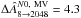 Mathematical equation: \hbox{$\Delta \hat{A}^{N0,\ {\rm MV}}_{8 \rightarrow 2048} = 4.3$}