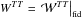 Mathematical equation: \hbox{$W^{TT} = \left. \Wlens^{TT} \right|_{\rm fid}$}