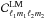 Mathematical equation: \hbox{$\mathcal{C}^{\rm LM}_{\ell_1 m_1 \ell_2 m_2}$}