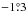Mathematical equation: \hbox{$-1\pdeg3$}