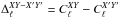 Mathematical equation: \hbox{$\Delta_\ell^\mathit{XY-X'Y'}= {C}_\ell^{\mathit{XY}}-{C}_\ell^{\mathit{X'Y'}}$}