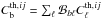 Mathematical equation: \hbox{$C_{\rm b}^{{\rm th},ij}=\sum_\ell {\cal B}_{b\ell} C_\ell^{{\rm th},ij}$}