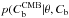 Mathematical equation: \hbox{$p(C_{\rm b}^{\rm CMB}|\theta,C_{\rm b}$}